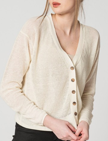 Cardigan Pepe Jeans, crem