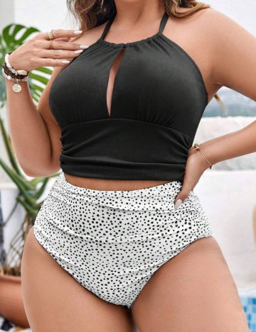 Costum de baie Shein Curve+, mix culori