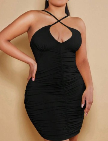 Rochie mini Shein Curve+, negru