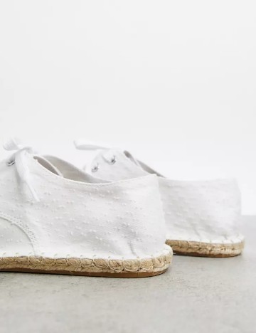 Espadrile ASOS, alb