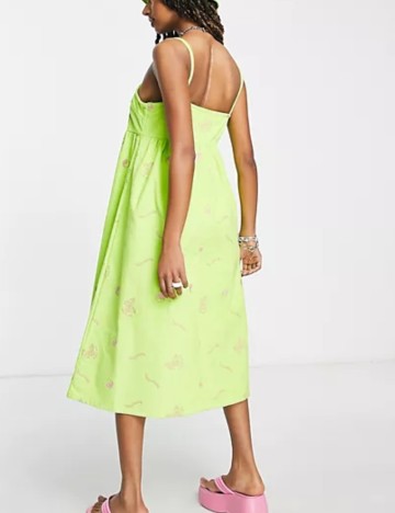 Rochie midi Collusion, verde