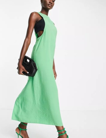 Rochie midi Topshop, verde