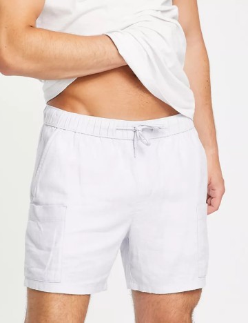 Pantaloni scurți ASOS, albastru