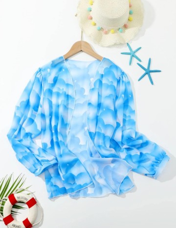 Kimono Shein, albastru