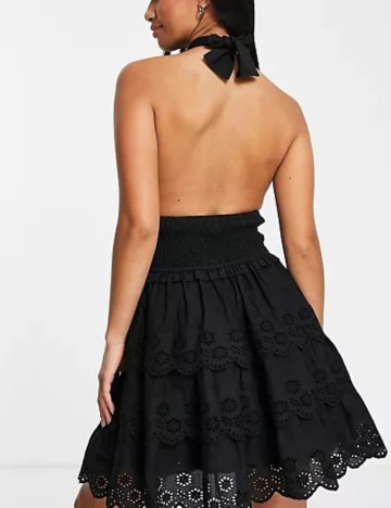 Rochie mini Miss Selfridge, negru