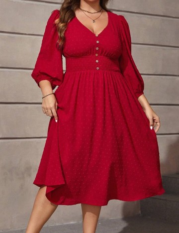 Rochie midi Emery Rose by Shein, roșu