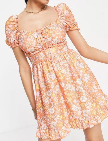 Rochie mini Miss Selfridge, portocaliu