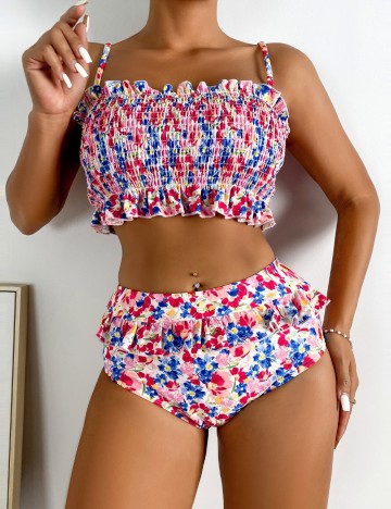 Costum de baie Shein, mix culori