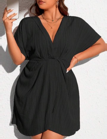 Rochie mini Shein Curve+, negru