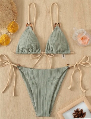 Costum de baie Shein, verde