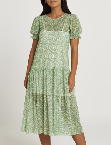 Rochie midi River Island, verde