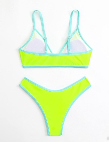 Costum de baie Shein, mix culori