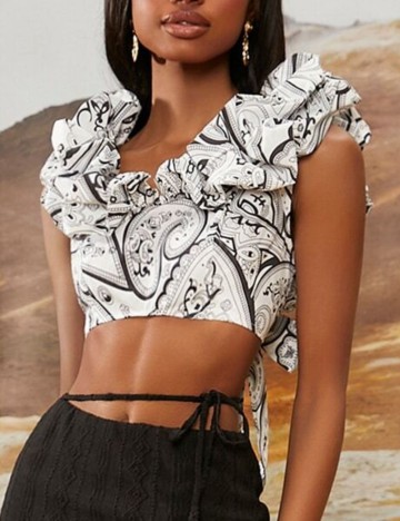 Top Shein, mix culori