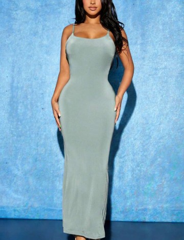 Rochie maxi Shein, verde