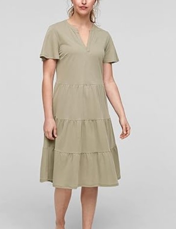 Rochie midi s.Oliver, kaki