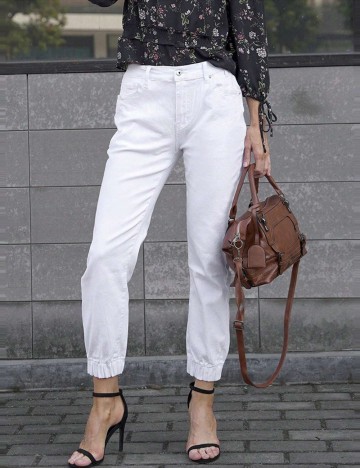 Jeans Shein, alb