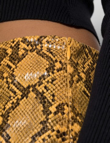 Fustă Imitație Piele Missguided, snake camo