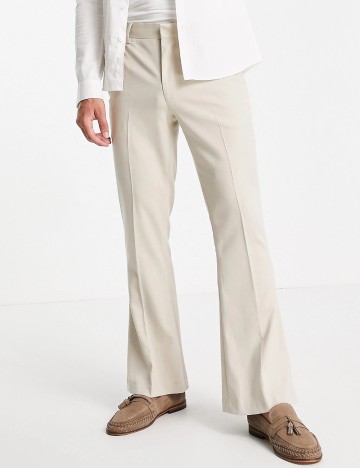 Pantaloni de costum ASOS, bej