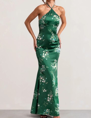 Rochie maxi Club L London, verde