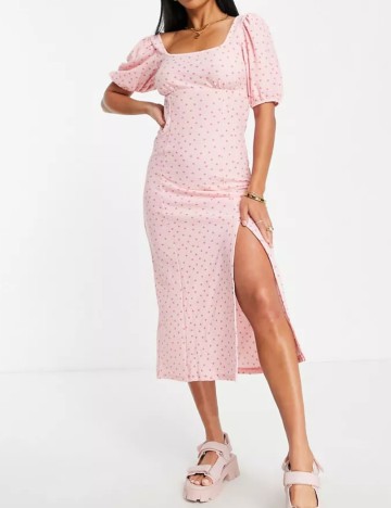 Rochie midi Miss Selfridge, roz