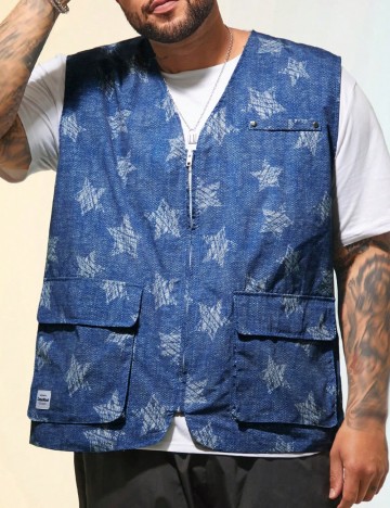 Vestă MANFINITY by Shein, albastru