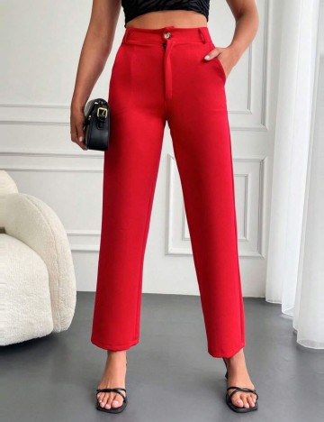 Pantaloni Shein, roșu