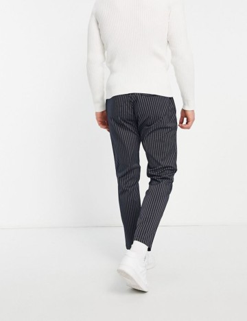 Pantaloni Topman, bleumarin