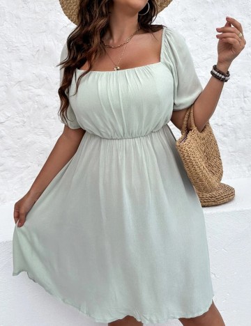 Rochie mini Shein Curve+, verde