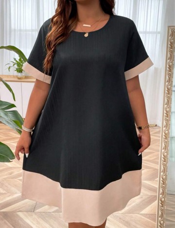 Rochie mini Shein Curve+, negru