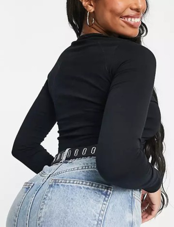 Bluză Casual ASOS, negru