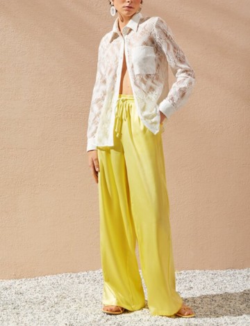 Pantaloni Shein, galben