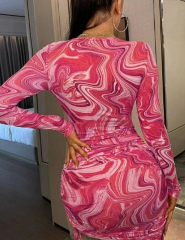 Rochie mini Shein, mix culori