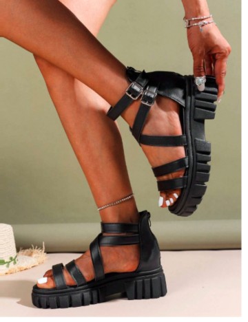 Sandale cu platformă Shein, negru