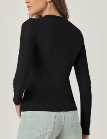 Bluză Casual Shein, negru