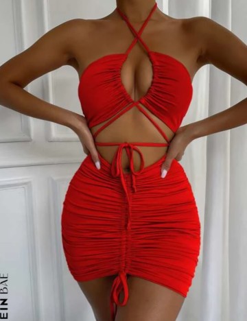 Rochie mini Shein, roșu