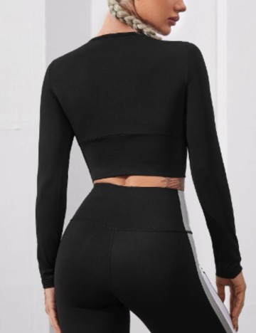 Top sport Shein, negru