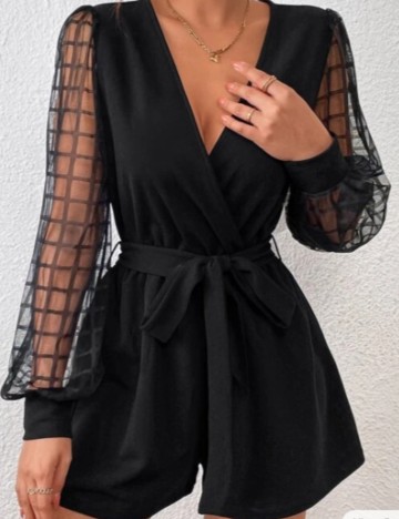 Salopetă scurtă Shein, negru