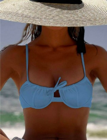 Sutien de baie Shein, albastru