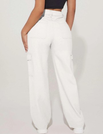 Jeans Shein, alb