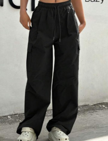 Pantaloni cargo DAZY by Shein, negru