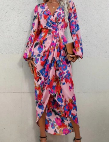 Rochie maxi Shein, mix culori