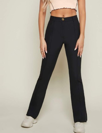 Pantaloni Casual Shein, negru