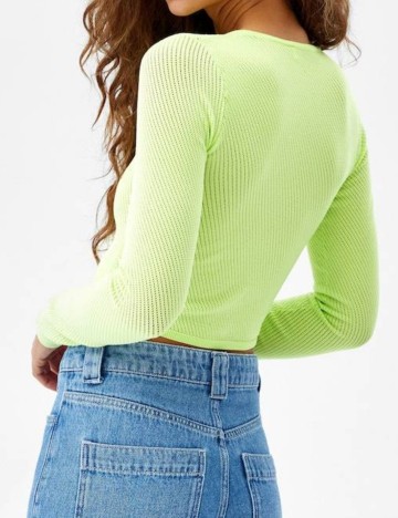 Bluză Casual Bershka, verde