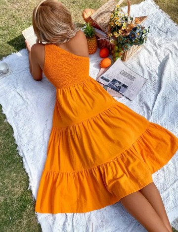 Rochie midi Shein, portocaliu