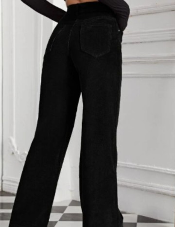 Pantaloni Raiați Shein, negru