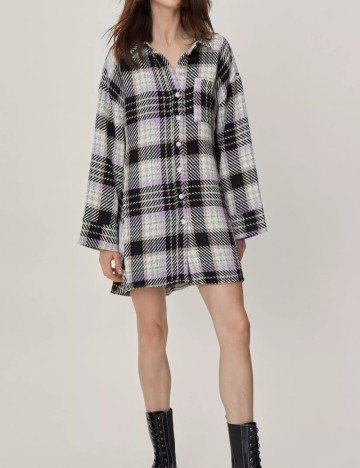 Rochie tip cămașă NASTY GAL, mix culori