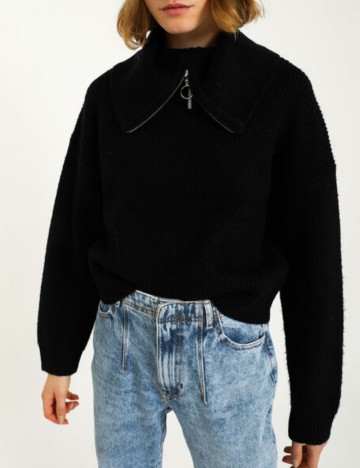 Pulover casual Pimkie, negru
