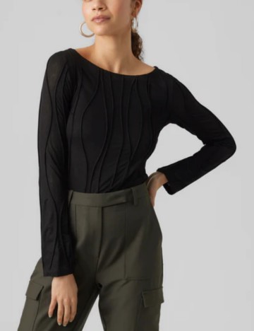 Bluză AWARE by VERO MODA, negru