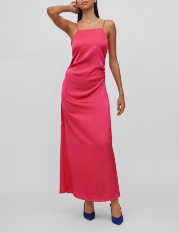 Rochie maxi Vila, roz