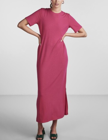 Rochie maxi Pieces, roz